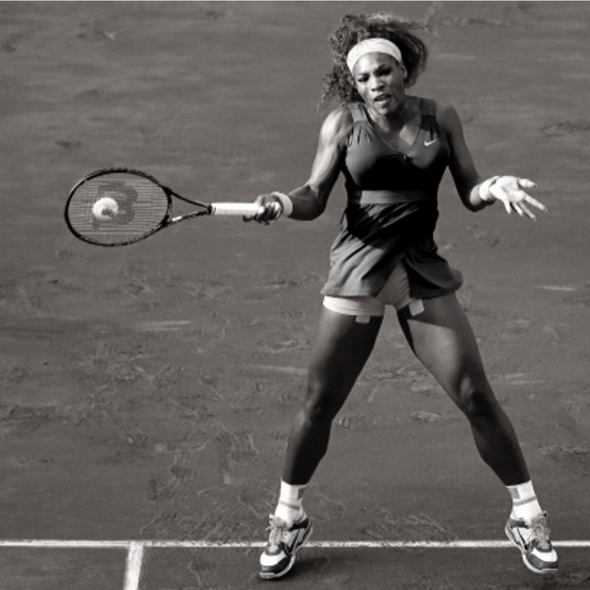 tennis player serena williams forehand grunting