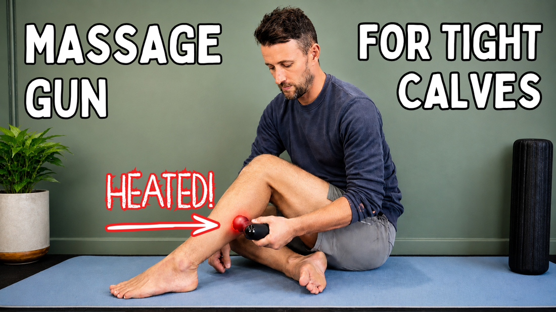 How to Use a Massage Gun for Tight Calf Muscles (with Heat Attachment)